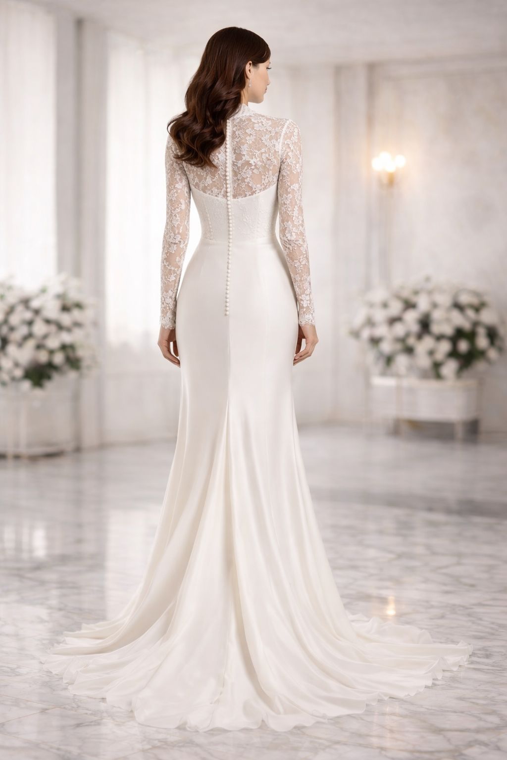 Grace Lace Column Gown