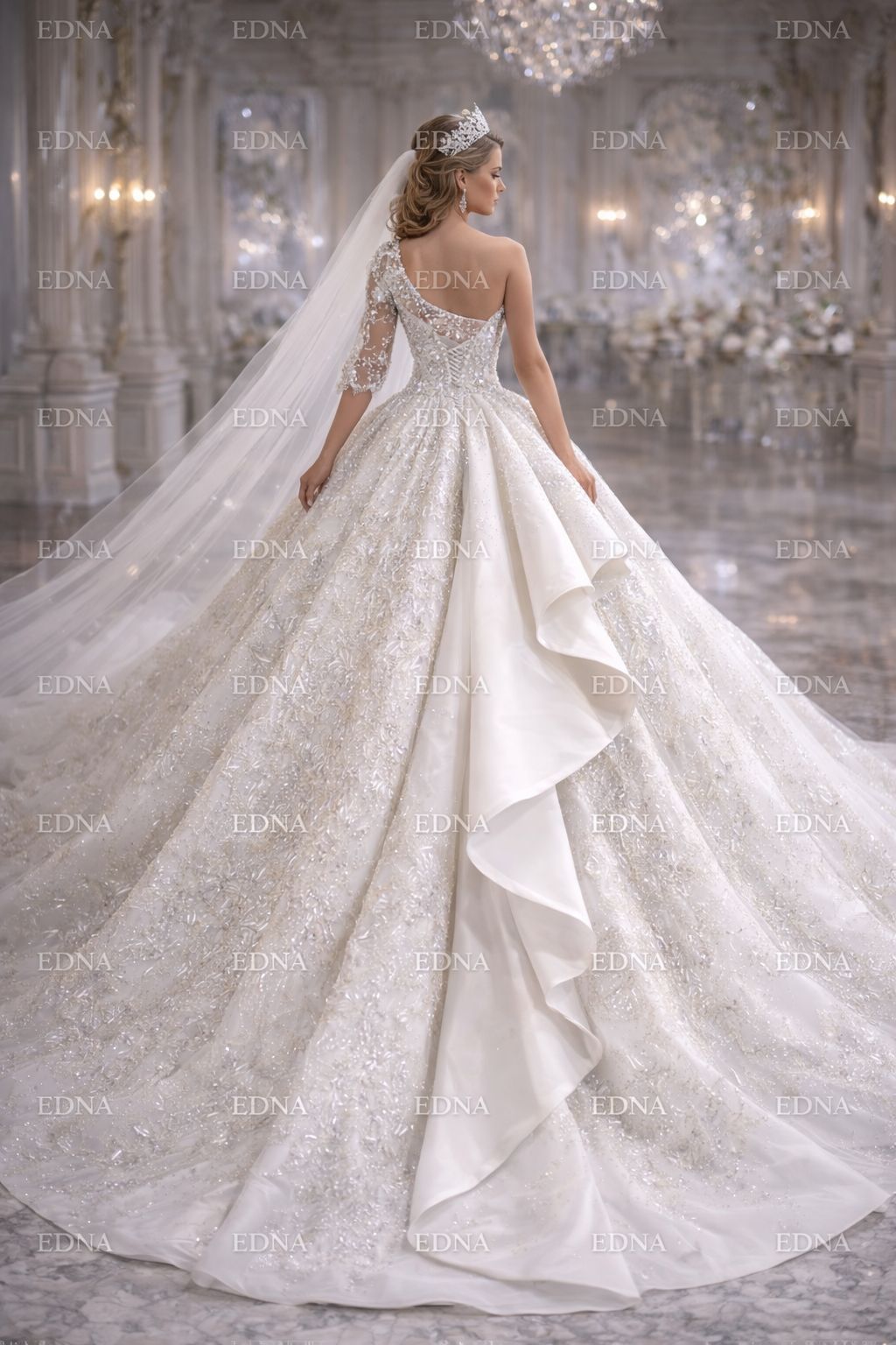 Wedding gown embodies modern royalty and haute craftsmanship